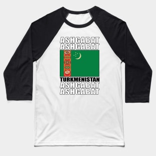 Flag of Turkmenistan Baseball T-Shirt